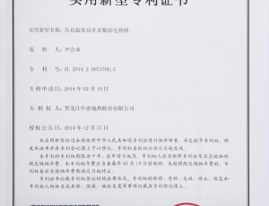 具有温度功率系数的电热膜